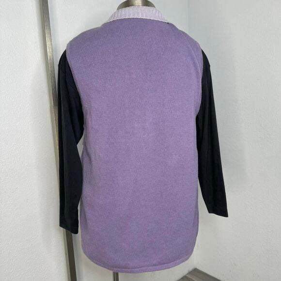 Vintage Blair Embroidered Winter Vest Purple Size XL - Picture 6 of 6